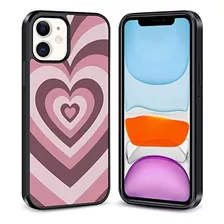 Funda Okk Para iPhone 11-corazón Morado Claro