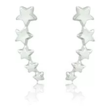 Brinco Feminino Ear Cuff Estrela A Prata 925 Antialérgico 