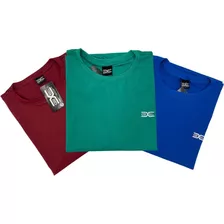 Kit 03 Camisetas Básica Masculina Plusize Tamanhos Grandes