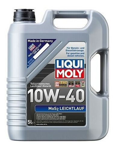 Aceite Para Motor Liqui Moly Semi-sintético Mos2 Leichtlauf 10w-40 X 5l