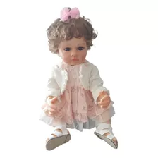 Muñeca Bebe Reborn Realista Emily Cuerpo Silicona 55 Cm 