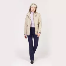 Campera De Mujer Impermeable Y Abrigada Con Capucha 19142