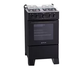 Fogão De Piso 4 Bocas Mesa Inox Forno 50l Atlas Monaco Plus