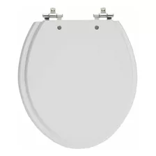 Assento Sanitário Semita Mdf Oval Cinza Claro Laqueado