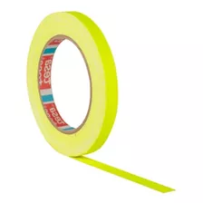 Fita De Tecido Gaffer Tape Tesa 12mm X 25m Amarela Fluor