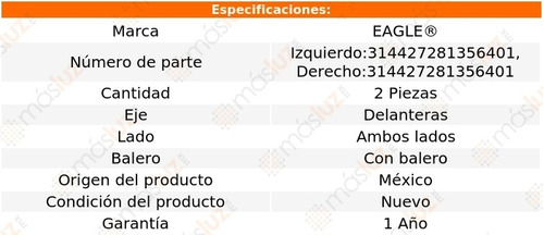 2- Bases Amortiguador Delanteras Fortwo L3 1.0l 07/15 Eagle Foto 2