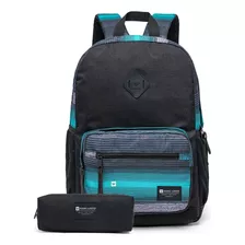 Mochila Bolsa Hang Loose Resistente Casual Escola Faculdade Cor Preto