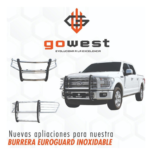 Burrera Euroguard Inoxidable Ford F-150 2015-2020 Go West Foto 2