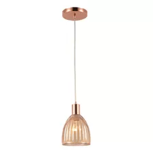 Lustre/pendente Em Vidro Mooca Cobre/rose Gold - Startec