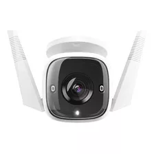 Câmera De Segurança Tapo Tc65 Tp-link Externa Ip66 Wireless Cor Branco