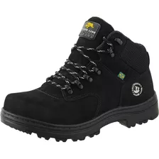 Bota Coturno Masculina Segurança Para Trabalho Couro Oferta 