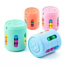 Fidget Toy Latinha Quebra Cabeça Giratória Cubo Anti Stress