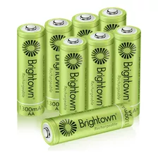 Brightown Nimh - Paquete De 8 Baterias Recargables Aa Precar
