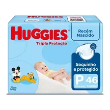 Pacote De Fraldas Tripla Proteção P Com 46 Unidades Huggies