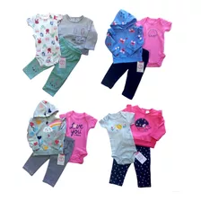 Conjunto Bebe Niña Pack 3 Piezas Tedmimak Surtido Algodón