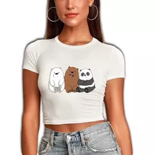 Playera De Osos Escandalosos Crop Top