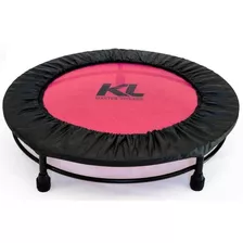 Mini Cama Elástica Rosa Jump 150 Kg + Capa Protetora + Dvd