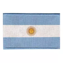 Patch Sublimado Bandeira Argentina 8,0x5,5 Bordado