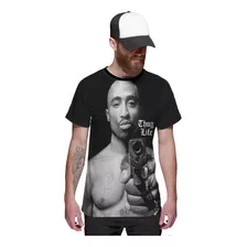 Camisa Camiseta Tupac Shakur Gangster Thug Life Hip Hop 2pac