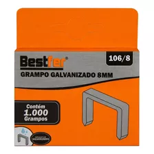 Kit 3000 Grampos 08mm Grampeador Manual Tapeceiro