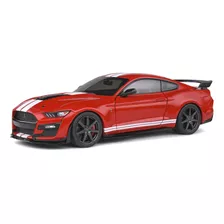 Miniatura Ford Mustang Shelby Gt500 2020 Vermelho 1:18 