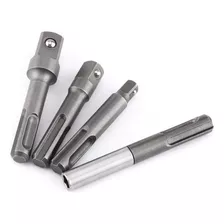 4pcs Sds Plus Socket Adapter Set 1/4 3/8 1/2 , 1/4 H...