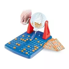 Brinquedo Jogo Bingo 48 Cartelas Globo Giratório 160 Bolas