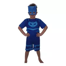 Fantasia Pjmasks Menino Gato + Máscara. 