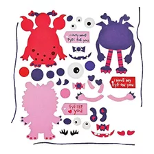 Valentine Monster Ornamento Craft Kit (12 Count) Craft Kit /