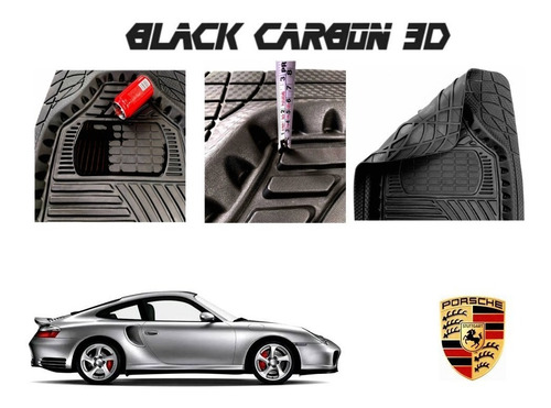 Tapetes Premium Black Carbon 3d Porsche 911 996 1999 A 2004 Foto 4