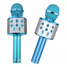 Microfone Bluetooth Karaoke Muda Voz Gold Rosê Ws858