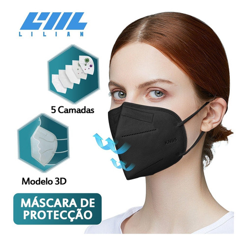 Kit 10 Máscaras N95 Proteção Respiratória Pff2 - Full