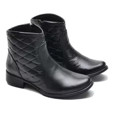 Bota Adulto/ Infantil Cano Curto Couro Metalace Cla Cle 312