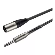 Cable De Micrófono Xlr Macho A Jack 6.3mm Estéreo 3 Metros