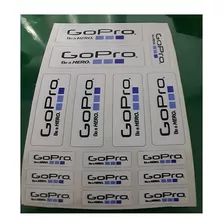 Adesivo Gopro Cartela Com 16 Adesivos Cor Fundo Branco