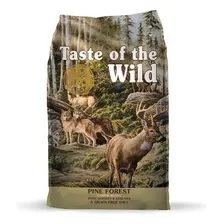 Alimento Taste Of The Wild Pine Forest Para Perro Todos Los Tamaños Sabor Ciervo Y Legumbres En Bolsa De 28lb