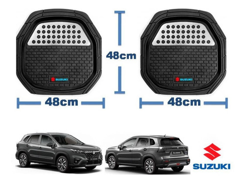 Tapetes 4 Piezas Charola 3d Logo Suzuki S-cross 2023 A 2024 Foto 3