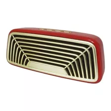 Caixa De Som Retro Vintage Bluetooth Fm Vc-m270bt - Vermelho