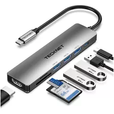 Adaptador Usb C 6 En 1 A Hdmi Usb Macbook Windows