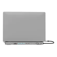 Dock Apple Macbook Air Usb Tipo C Hdmi 4k Sd 14 Em 1 Cinza