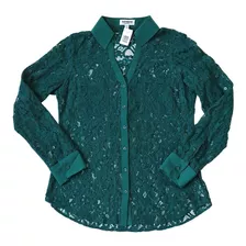 Blusa Verde Botella De Encaje The Portofino Shirt Express