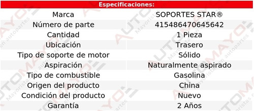 Soporte Tacn De Motor Tras Fiat 1500 1.5l L6 48-49 Foto 2