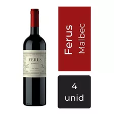 Vino Ferus Malbec - Hermandad Caja X 4 750ml