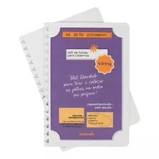 Refil Folhas Caderno Reposicionável Sketchbook 120g A5 50fls