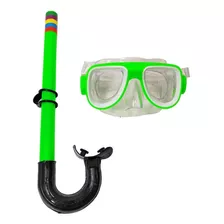 Kit Mergulho Básico Infantil Snorkel E Óculos Natação