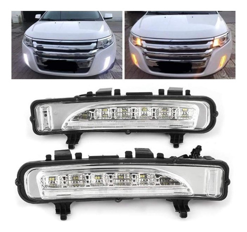 2 Faros Niebla Ford Edge 10 2011 2012 2013 2014 Led Cuartos Foto 4