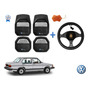 Tapetes 3d Logo Vw + Cubre Volante Polo Hb 2023 2024 2025