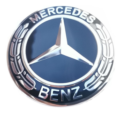4 Tapas Para Rin Mercedes Benz 75mm New Black Foto 4