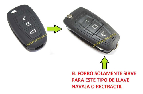 Forro Protector Para Llave Rectractil Ford Ranger 2015 2016 Foto 4