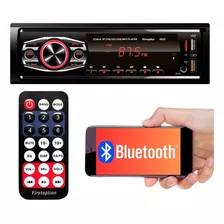 Auto Rádio Som Automotivo Bluetooth Com 2x Usb Aux E Lê Sd
